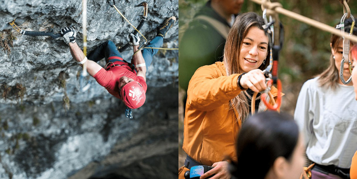 Zhou Peng’s Dry Tooling course and Emillie’s Sport Lead Climbing course