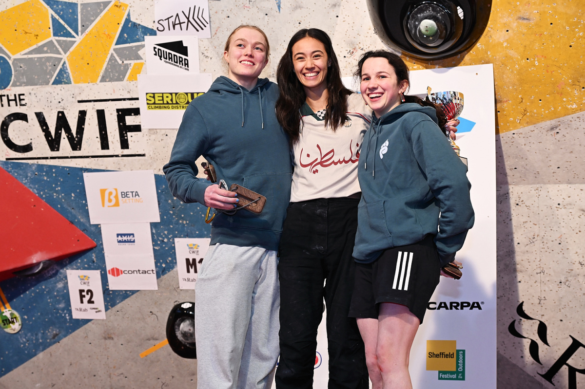 Women's Rab CWIF 2025  podium. Photo: Keith Sharples