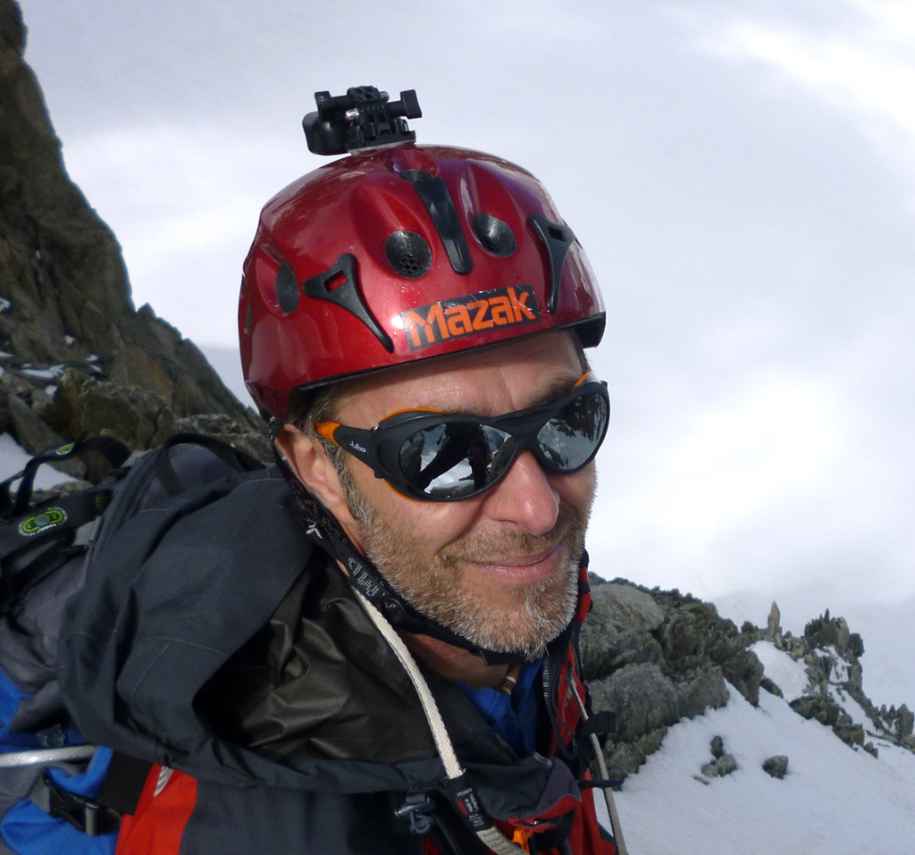 Mike Collinson on his first Alpine experience. Photo: © Martin Knight