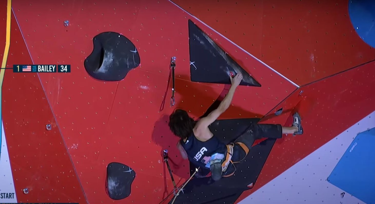 Sean Bailey taking the gold in Chamonix; his back-to-back wins now means he has won three Golds this season; two in Lead Competitions and one in Boulder in Salt Lake City.