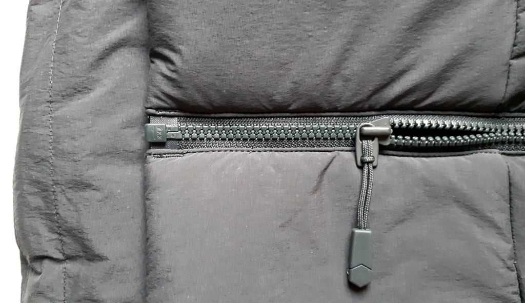The lower body panels and main zip
